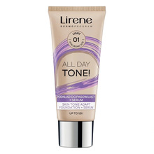 Lirene All Day Tone Matching Foundation, 01 Light, 30 ml