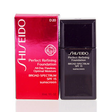 Shiseido Perfect Refining Moisturizing Liquid Foundation, D20 Rich Brown, SPF 15, 30 ml