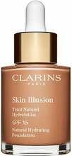 Vedel jumestuskreem Clarins Skin Illusion Natural Hydrating Foundation, 112.3 Sandalwood, 30 ml
