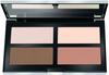 Kontuurimis- ja strobingpuudri palett Pupa Contouring & Strobing Ready 4 Selfie Powder Palette, 001 Light Skin, 17.5 g