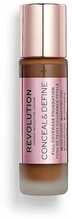 Makeup Revolution Conceal & Define Oil Free Cream Foundation, F 15, 23 ml