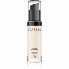 Jumestuskreem Claresa Doll Up Luminizing Foundation, 02 Light, 34 g