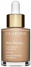 Clarins Skin Illusion Natural Hydrating jumestuskreem, 109 Wheat, 30 ml
