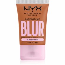 NYX Professional Makeup Bare With Me Blur Tint Foundation jumestuskreem, 14 Medium Tan, 30 ml