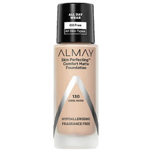 Almay Skin Perfecting Comfort Liquid Foundation, 130 Cool Nude, 30 ml