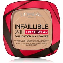 L’Oreal Paris Infaillible Fresh Wear 24h kompaktpuuder, 120 Vanilla, 9 g