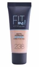 Maybelline Fit Me Matte + Poreless jumestuskreem, 238 Rich Tan, 30 ml
