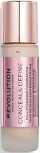 Vedel jumestuskreem Revolution Make Up Conceal and Define, F4, 23 ml