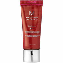 Missha M Perfect Cover BB Cream EX, No. 25 Warm Beige, SPF 42 PA+++, 20 ml