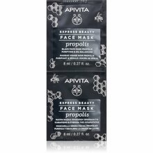 Apivita Express Beauty näomask rasusele nahale taruvaiguga, 2 x 8 ml