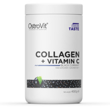 Ostrovit Collagen + Vitamin C, mustsõstar, 400 g