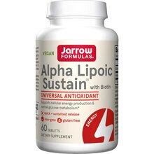 Jarrow Formulas alfa-lipoehape ja biotiin, 120 tabletti