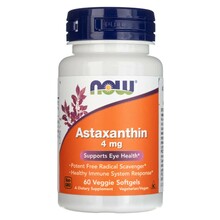 Now Foods astaksantiin 4 mg, 60 kapslit