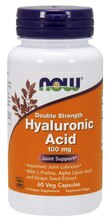 NOW Foods hüaluroonhape, 100 mg, 60 kapslit