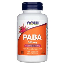Now Foods PABA 500 mg, 100 kapslit
