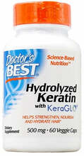 Doctor's Best hüdrolüüsitud keratiin 500 mg, 60 kapslit