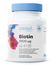 Osavi biotiin 2500 mcg, 60 vegankapslit