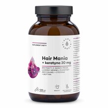 Aura Herbals Juuksemaania + keratiin 20 mg, 120 kapslit