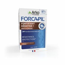 Forcapil Fortifiant Keratin tugevus, vastupidavus ja kaitse juustele ja küüntele 60 kapslit