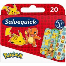 Laste plaastrid Salvequick Pokemon, 20 tk