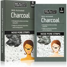 Nina puhastusplaastrid aktiivsöega Beauty Formulas Charcoal, 6 tk