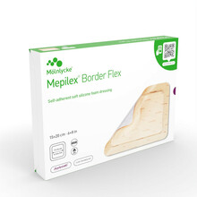 Silikoonplaastr Mepilex Border Flex, 15 x 20 cm, 5 tk
