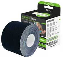 Kinesioloogiline teip Aupcon, 5 cm x 5 m, must