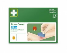 Põletusplaaster Cederroth Burn Cover, sinine, 74 x 45 mm, 10 tk