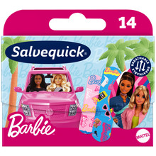 Plaastrite komplekt Salvequick Barbie, 14 tk