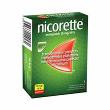 Transdermaalne plaaster Nicorette Invisipatch, 15 mg/16h, N7