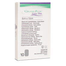 Hüdrokolloidplaaster Granuflex Extra Thin, 5 x 10 cm, 10 tk
