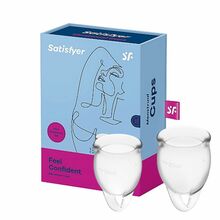 Menstruaalanõud Satisfyer Feel Confident, läbipaistev, 15ml + 20ml