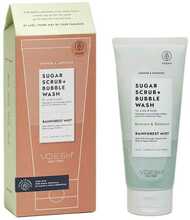 Suhkrukoorija Voesh Shower & Empower Sugar Scrub Bubble Wash Rainforest Mist, 210 g