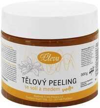 Kehakoorija Pleva Exfoliating Body Scrub meega ja soolaga (vanilje), 300 g