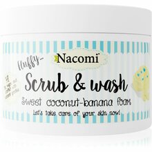 Kehakoorija Nacomi Fluffy Scrub & Wash, Sweet Coconut-Banana, 180 ml