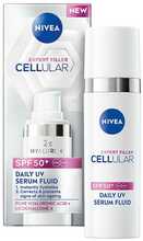 Päevane UV-seerum NIVEA Cellular Expert Filler Fluid SPF 50+, 50 ml