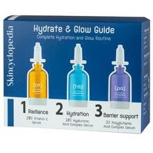 Niisutavate näoseerumite komplekt Skincyclopedia, 3x15ml