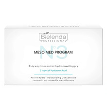 Näokontsentraat Bielenda Professional Meso Med Program 5 tüüpi hüaluroonhappega, 10x3 ml