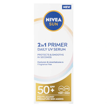 Näoseerum NIVEA SUN Daily UV Serum 2in1 Primer SPF 50+, 30 ml