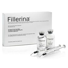 Dermakosmeetiline täiteainekomplekt Fillerina 6 hüaluroonhappe ja peptiididega, tase 2, 2 x 30 ml