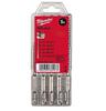 Betoonipuuride komplekt Milwaukee SDS Plus M2, 5 tk, 5-10 mm, 4932352338