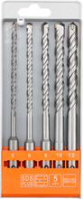 Betoonipuuride komplekt Sthor SDS-PLUS, 5-12 mm, 5 tk