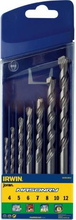 Betoonipuuride komplekt Irwin Masonry, 4-12 mm, 7 tk