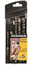 Betoonipuuride komplekt Diager 104B, 6/8/10 mm, 5 tk