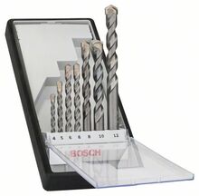 Betoonipuuride komplekt Bosch Silver Percussion, 4-12 mm, 7 tk
