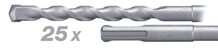 Betoonipuur Makita STANDARD, 10 x 160 mm, 25 tk