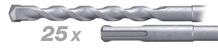 Betoonipuur Makita STANDARD, 8 x 160 mm, 25 tk