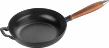 Malmist pann Staub, 24 cm, puidust käepidemega