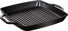 Grillpann Staub Square Cast Iron Grill Pan 40511-783-0, 33 cm, must
