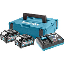 Aku ja laadija komplekt Makita 191J97-1, 40 V, 2 x 4.0 Ah, DC40RA